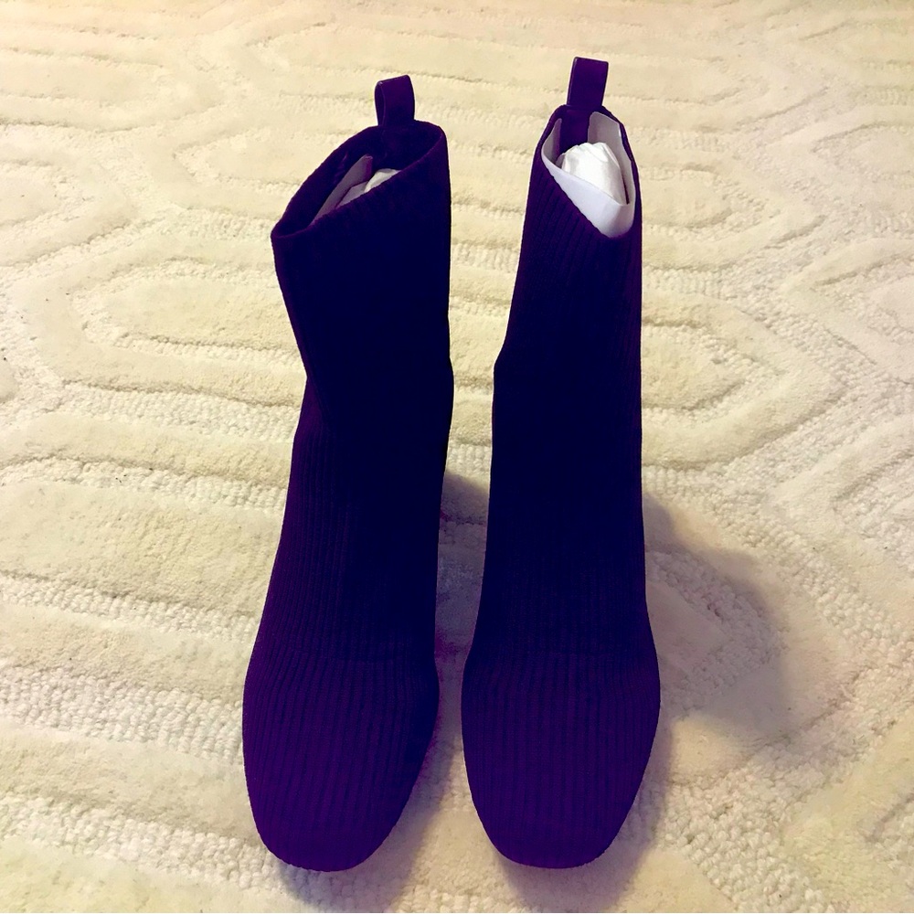 Saks Fifth Ave, Black, Ankle Boots, 7.5